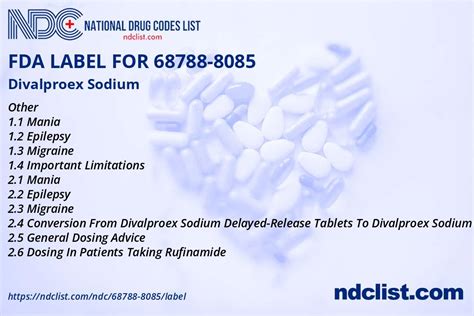 Fda Label For Divalproex Sodium Indications Usage Precautions