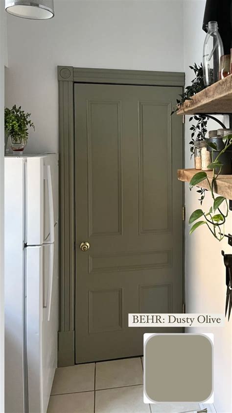 Green Frame Interior Door Refresh Interior Door Colors Painted