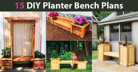 15 DIY Planter Bench Plans