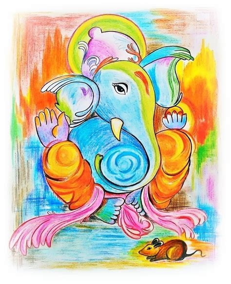 Ganesha Color Drawing At Explore Collection Of