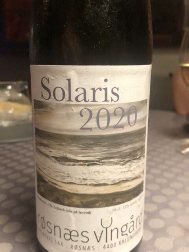 Røsnæs Vingård Solaris Vivino