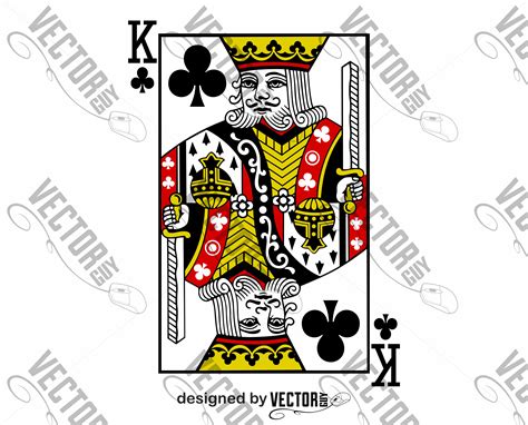 Playing Cards King Of Clubs