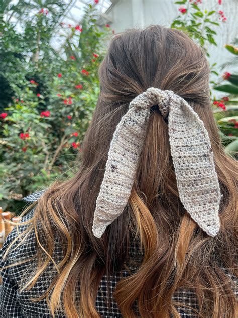 Crochet Hair Ribbon Free Crochet Pattern Stitchberry