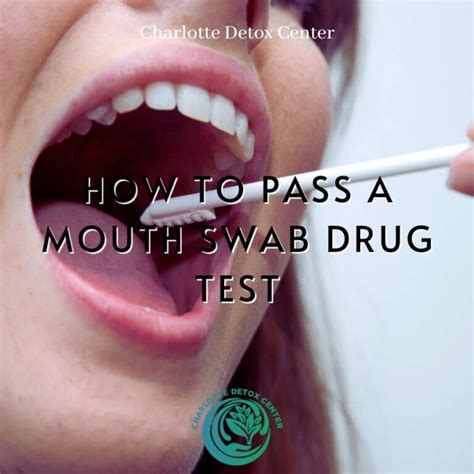 How To Pass A Mouth Swab Saliva Drug Test Charlotte Detox