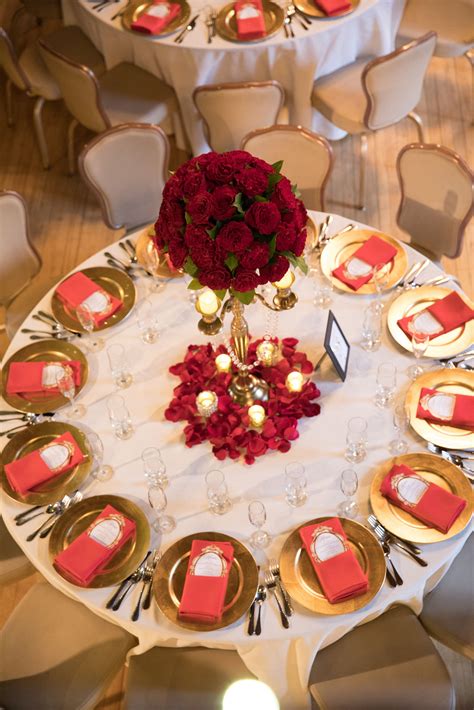 Red Rose Candelabra Centerpiece Quince Centerpieces Quince