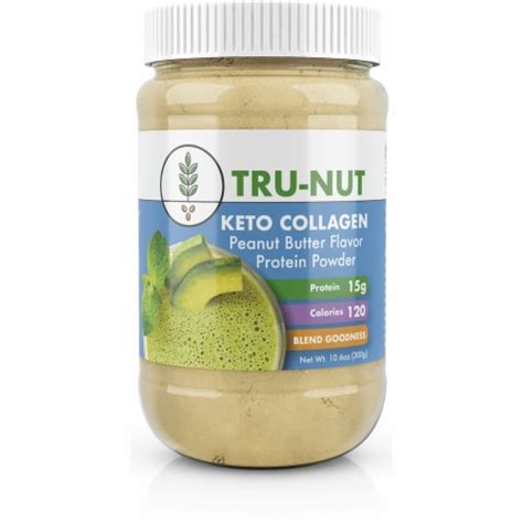 Tru Nut Keto Collagen Protein Powder Peanut Butter Oz Pwdr