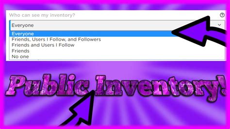 How To Make Your Roblox Inventory Public Youtube