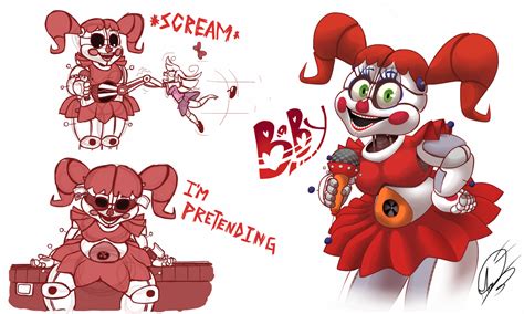 Circus Baby Sketch Fnaf Sister Location By Angosturacartoonist On