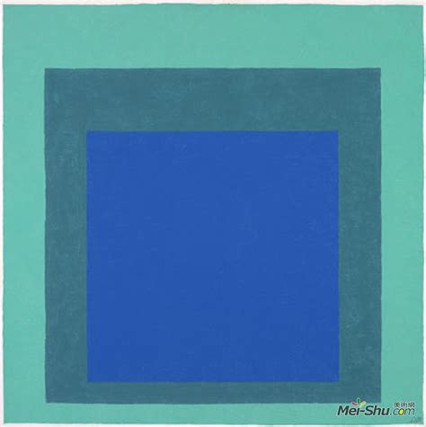 向正方形致敬约瑟夫亚伯斯 Josef Albers 高清作品欣赏 约瑟夫亚伯斯作品 约瑟夫亚伯斯专题网站 艺术大师 美术网 Mei