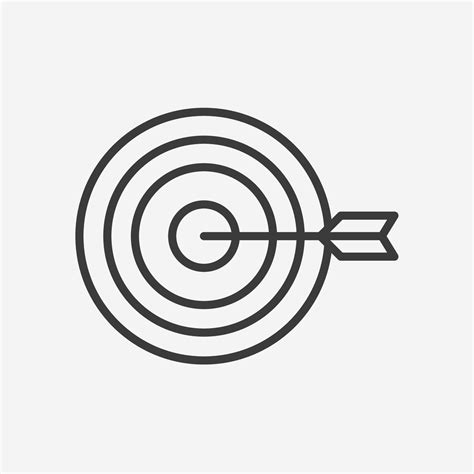 Bullseye Target Goal Aim Arrow Icon Vector Symbol Sign 16186946