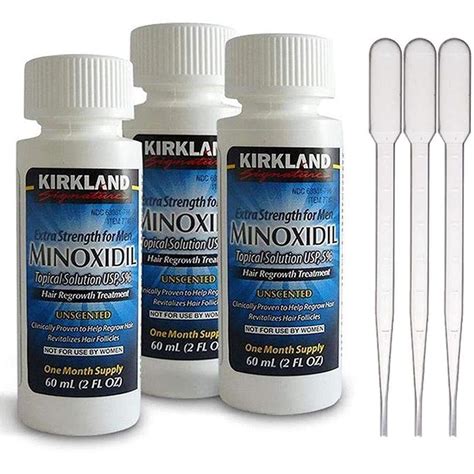 Minoxidil Kirkland 5 Para Crecimiento Barba Y Cabello Tratamiento