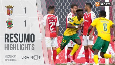 Highlights Resumo SC Braga 1 1 Paços de Ferreira Liga 20 21 31