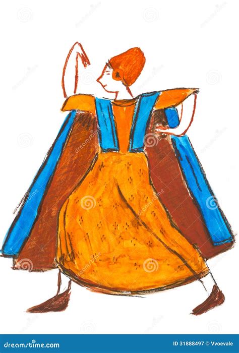 Dancing Etruscan Woman Royalty Free Stock Photo