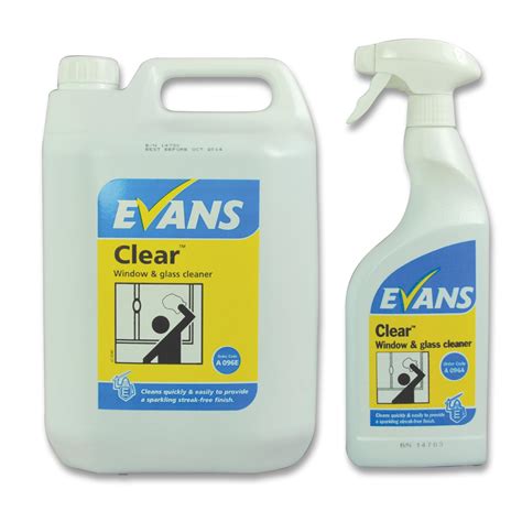 Evans Clear Ready To Use Spray On Glass And Mirror Cleaner — The Windowclean Centre