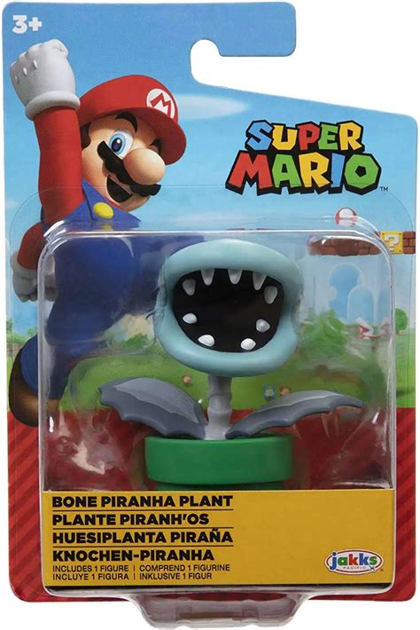 World Of Nintendo Super Mario Wave 27 Bone Piranha Plant 25 Mini