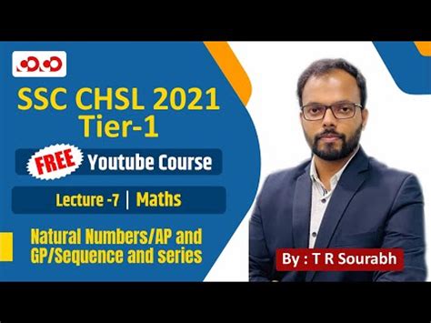 SSC CGL CHSL Math Natural Numbers AP And GP Sequence And Series