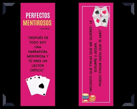 Perfectos mentirosos Alex Mírez Marcas de libros Separador de