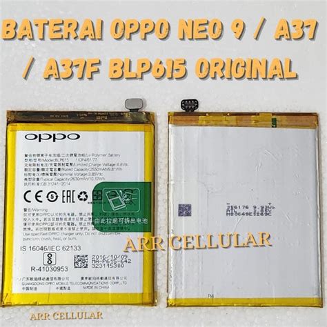 Jual ORI 100 BATTERY BATRE BATERAI OPPO NEO 9 A37 A37F BLP615