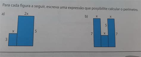 Para Cada Figura A Seguir Escreva Uma Express O Que Possibilite