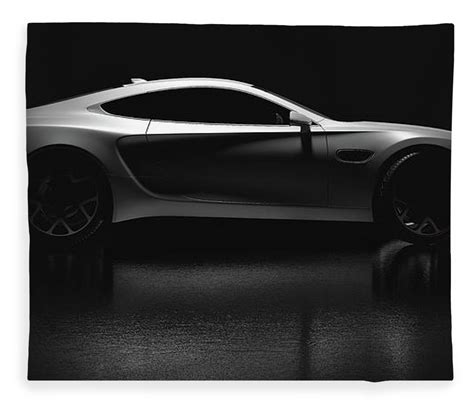 Sports Car Side View White Background