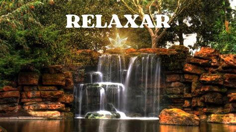 Relaxamento música de piano e sons da cachoeira Sons relaxantes