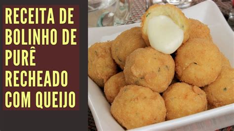 Receita de Bolinho de purê recheado queijo Receitas Rápidas 6