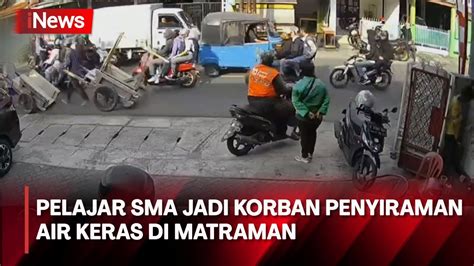 Pelajar Sma Jadi Korban Penyiraman Air Keras Di Matraman Jakarta Timur