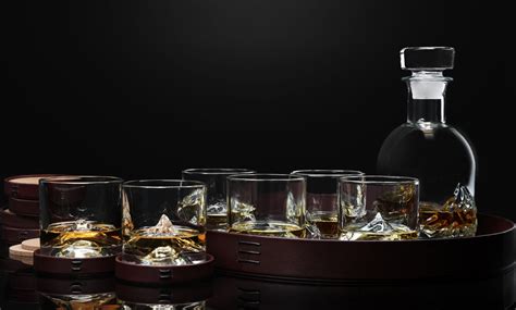 Karafka Do Whisky Luxury Peaks Ze Szklankami Podstawkami I Tac El