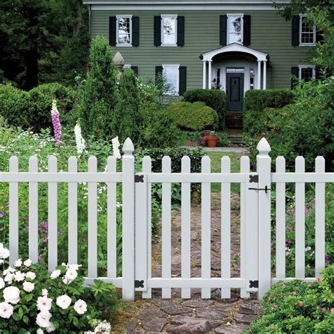 Veranda Ft W X Ft H White Vinyl Glendale Spaced Picket Fence