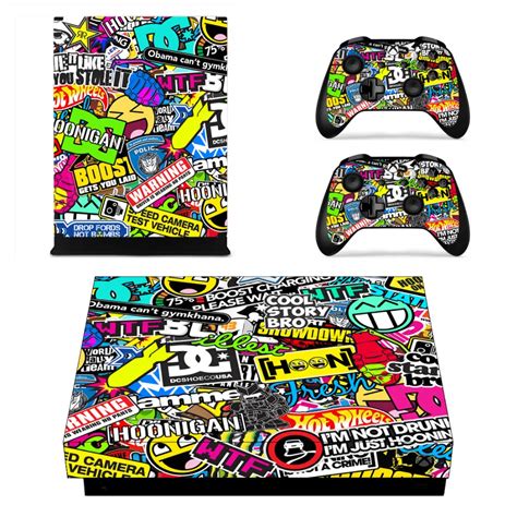 Graffiti Booming Skin Sticker Decal For Microsoft Xbox One X Console