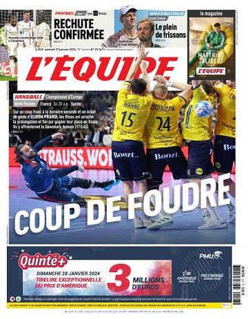 Lequipe Du Samedi 27 Janvier 2024 Bookys Ebooks