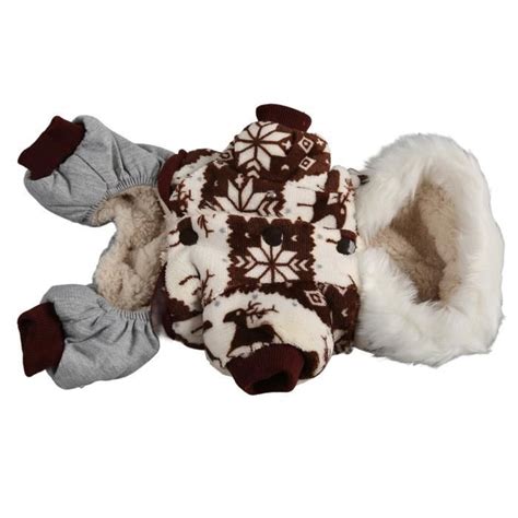 Manteau Capuche Pour Chien De No L Veste D Hiver Paisse Pour Chien