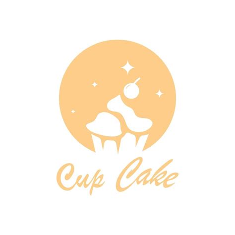 Cupcake Logo Design Vector Illustration Template Cupcake Bakery Icon