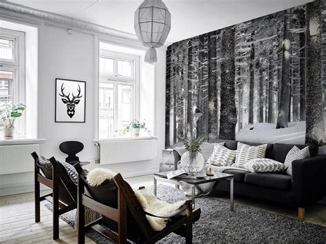 Snow Forest • Scandinavian Living Room 365 Day Money Back Guarantee Consulting On Th Living