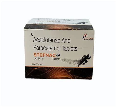 Stefnac P Aceclofenac Paracetamol Tablets Strength Mg At Rs