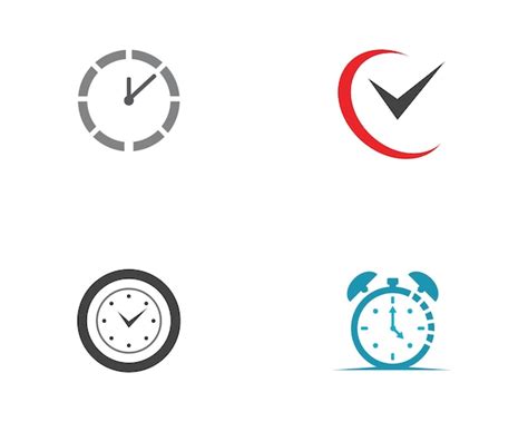 Premium Vector Clock Icon Vector Flat Illustration