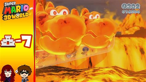 Super Mario D World World Simmering Lava Lake Youtube