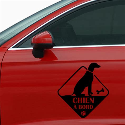 Sticker Auto Chien Bord Animaux Chiens Ambiance Sticker