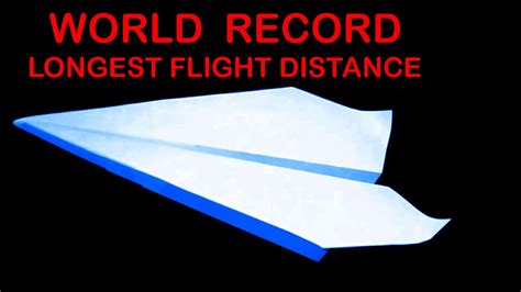 Video How To Make The Long Distance Record Paper Airplane Airplane