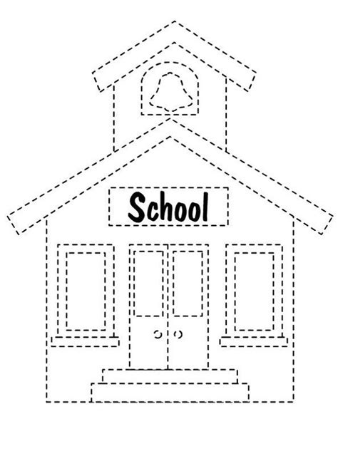 Tracing Activities Kids Learning Activity School Coloring Pages