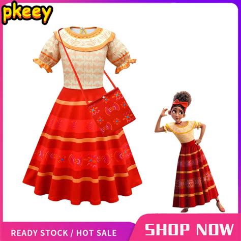 2022 New Encanto Pepa Cosplay Costume Dress For Kids Girls Childrens