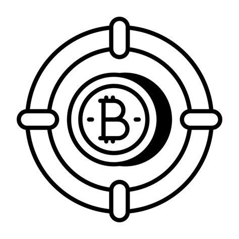 Editable Design Icon Of Bitcoin Target 26270490 Vector Art At Vecteezy