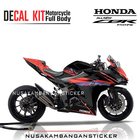 Decal Sticker Motor Honda CBR 150 R New Graphic Kit Oren Stiker Full