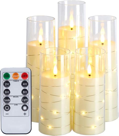 Amazon IMAGE 3D Flickering Flameless Battery Operated Pillar