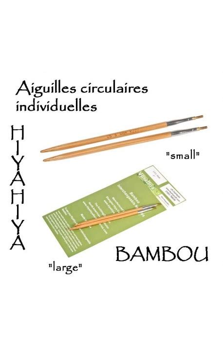 Aiguilles HiyaHiya En Bambou