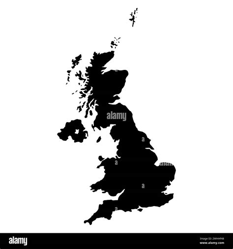 The United Kingdom of Great Britain and Northern Ireland map, detailed ...