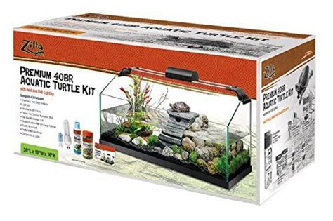 Zilla Kit Aquatic Turtle Starter 40b Aquatic Turtle Tank Aquatic