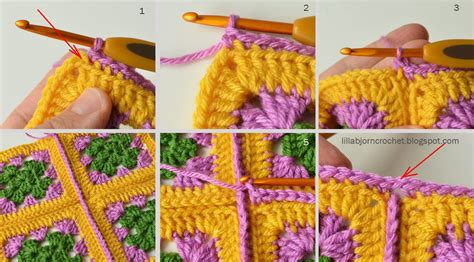 3 Ways To Join Granny Squares Lillabjörns Crochet World