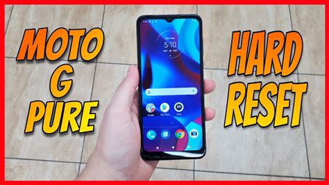 Hard Reset Moto G Pure To Remove Pin Pattern Password YouTube