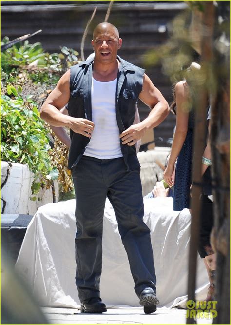 Vin Diesel Does Some Fiery Stunt Work For Fast And Furious 7 See The Action Pics Photo